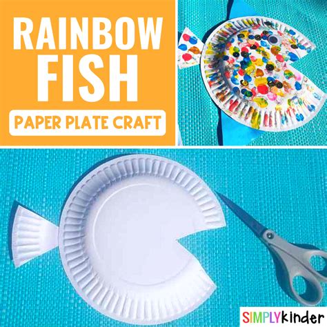 Rainbow Fish Paper Plate Craft - Simply Kinder