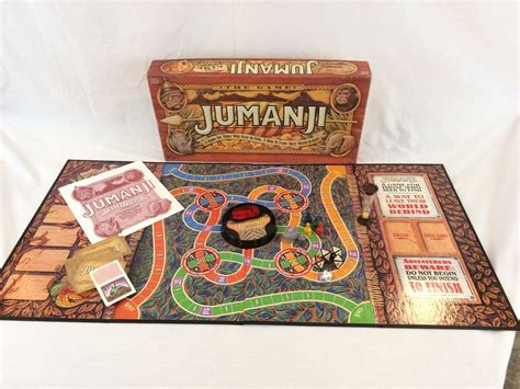 Jumanji Movie Board Game 100% Complete Milton Bradley 1995 Vintage #MiltonBradley | Robin ...