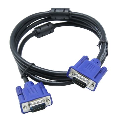 1.5m 1.8m Computer Monitor VGA Extension Cable VGA Cable HD 15 Pin Male to Male VGA Cable full ...