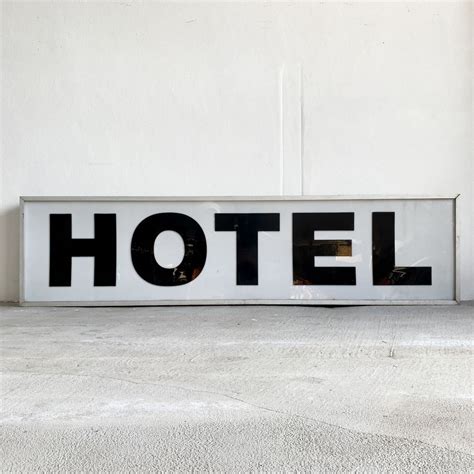 Vintage Hotel Sign - Vintage Signs - Indigo Sprout