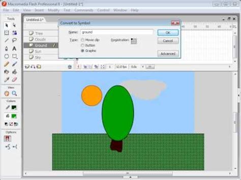 Basic Flash Animation Tutorial : Sunrise [1 / 2] - YouTube