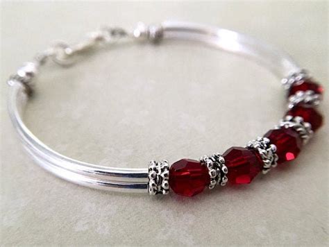 July Birthstone Bracelet Personalized Mothers Day Gift for - Etsy