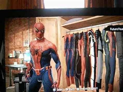 The Amazing Spider-Man Video Game all costumes - YouTube