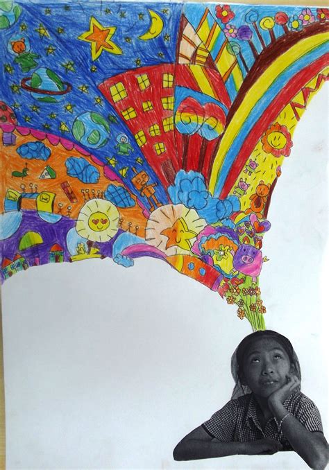 year 5 imagination portrait (inspired by portraits on pinterest) | School art projects, Kids art ...