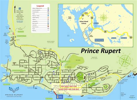 Prince Rupert Tourist Map - Ontheworldmap.com