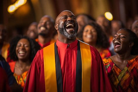 Premium Photo | Choir of Christian gospel singers collectively praising ...