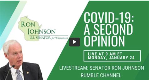 U.S. Senator Ron Johnson/ COVID-19: A Second Opinion - Mark Taliano