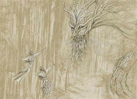 Gilgamesh: Humbaba and the Cedar Forest by horizontallyvertical on DeviantArt