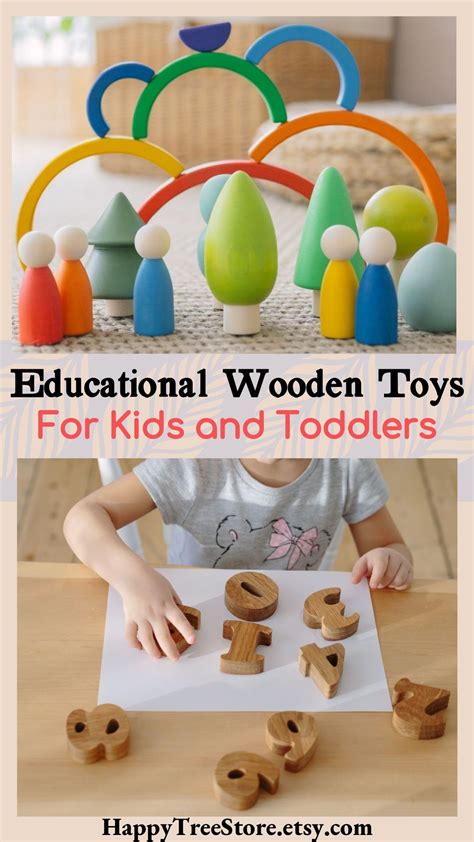 Educational Wooden Toys for kids and toddlers by HappyTreeStore ...