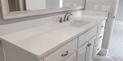 White Quartz Bathroom Vanity | White quartz bathroom, Quartz bathroom, Bathroom vanity