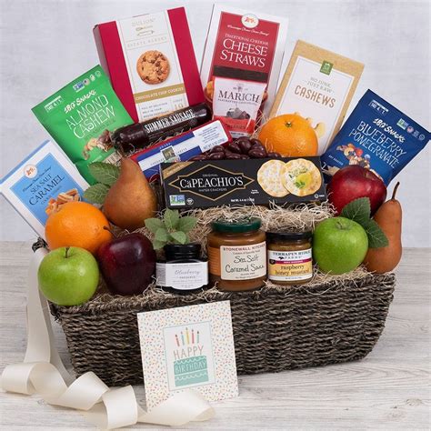 Happy Birthday Bountiful Fruit Basket by GourmetGiftBaskets.com