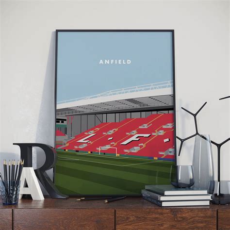 The Kop Anfield Stadium Liverpool Football Print By Jack's Posters