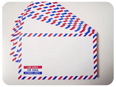 10 Air mail envelopes