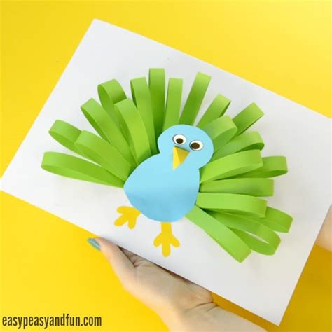 Paper Peacock Craft - Easy Peasy and Fun