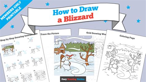 How to Draw a Blizzard - Really Easy Drawing Tutorial