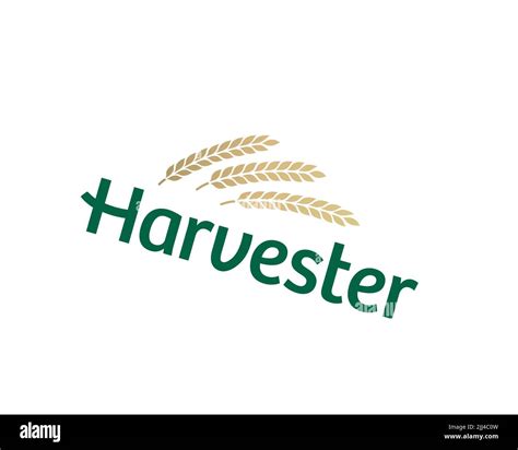 Harvester restaurant, rotated logo, white background B Stock Photo - Alamy