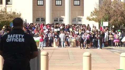 Roughly 300 C.K. McClatchy High School students walk out of classes in support of Gaza