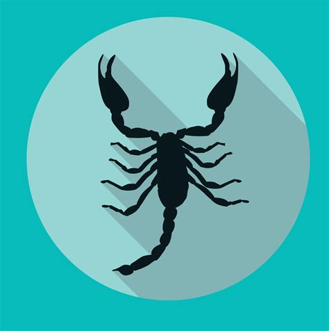 Scorpion Silhouette Icon Vector Illustration 4553347 Vector Art at Vecteezy