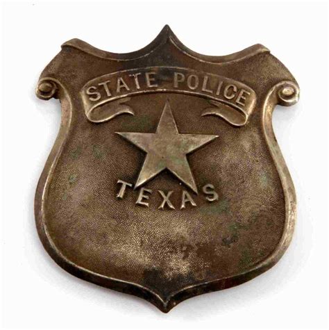 C. 1870 TEXAS STATE POLICE OBSOLETE ANTIQUE BADGE