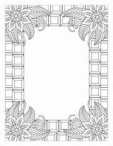 Border Coloring Borders Flower Pages Colouring Kids Clipart Frame  sketch template