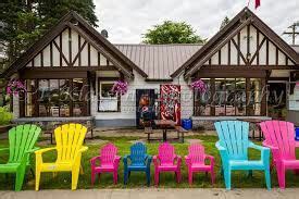 There are many shops and restaurants in Wasagaming in Riding Mountain National Park, Manitoba ...