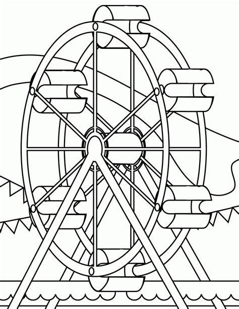 Ferris Wheel Coloring Page - Coloring Home