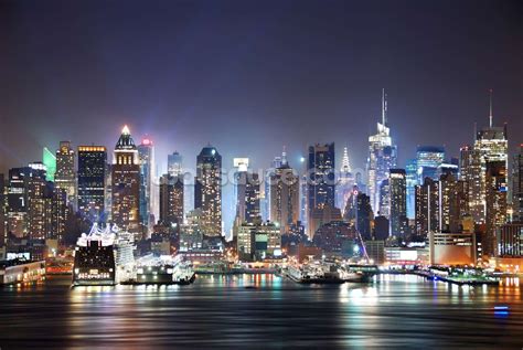 Manhattan Night Skyline Wallpapers - Top Free Manhattan Night Skyline ...