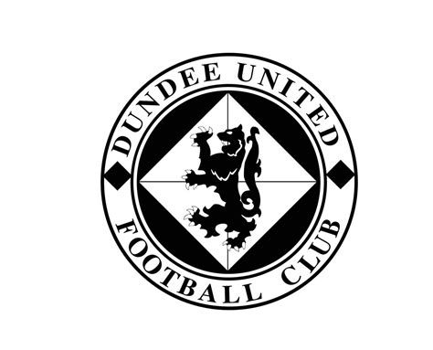 Dundee United FC Club Logo Symbol Black Scotland League Football ...