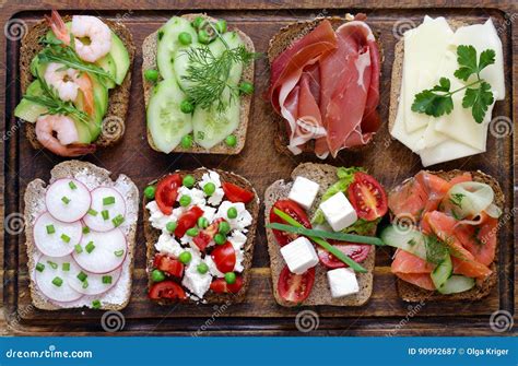 Variety of Sandwiches with Different Fillings Stock Image - Image of board, sandwiches: 90992687