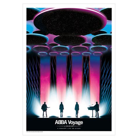 ABBA VOYAGE 2023 SIDE PROFILE A3 EVENT POSTER – Official ABBA Voyage Store