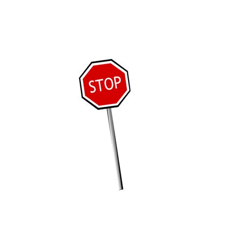 Tilted Stop sign vector image | Free SVG