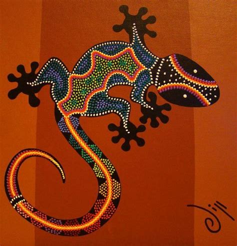 gecko painting - Google Search Aboriginal Art Animals, Aboriginal Art ...