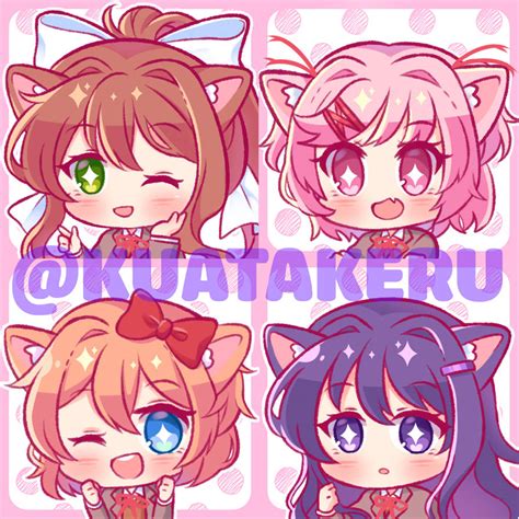 DDLC Chibi Icon by K-U-A on DeviantArt