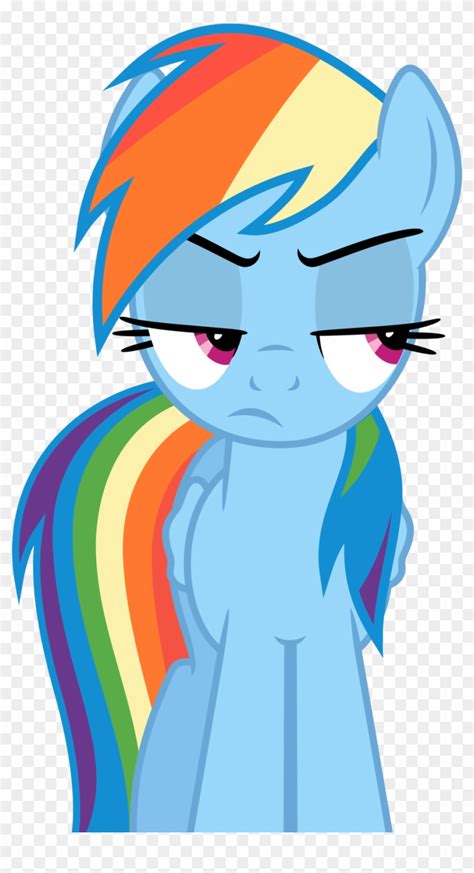 Rainbow Dash Mad Face