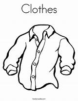 Clothes Coloring Page  Twisty Noodle sketch template