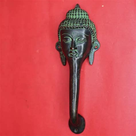 BUDDHA FACE SHAPE Antique Style Handmade Brass Wardrobe Almirah Door Pull Handle £73.48 ...