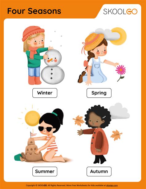 Four Seasons - Free Worksheet - SKOOLGO