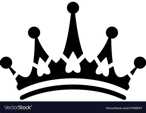 Crown sign icon logo Royalty Free Vector Image