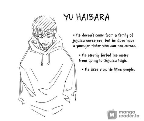 Yu Haibara in 2024 | Jujutsu, Cute little drawings, Dragon ball art goku