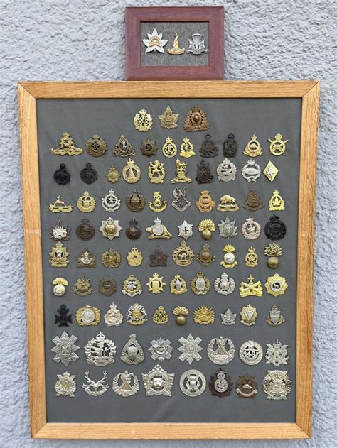 WW2 cap badge collection : r/CanadianForces