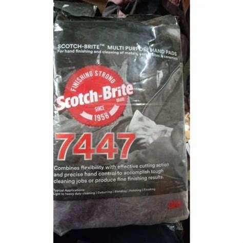 Abrasive 3m Scotch Brite Multi Purpose Hand Pads 7447, Rectangle, 23cm * 15.3cm at Rs 25/piece ...