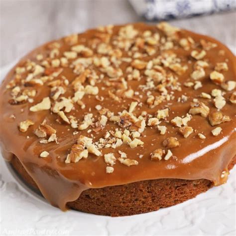 Date Cake Recipe (With Walnuts and Caramel Sauce) - Amira's Pantry