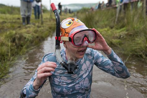 Bog snorkelling in Llanwrtyd Wells, mid Wales - Matthew Horwood Photography