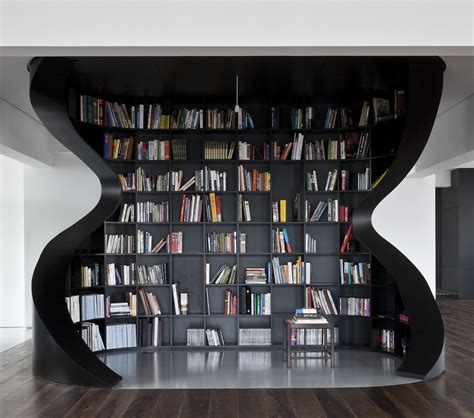 Gallery of Home Library Architecture: 63 Smart & Creative Bookcase Designs - 27