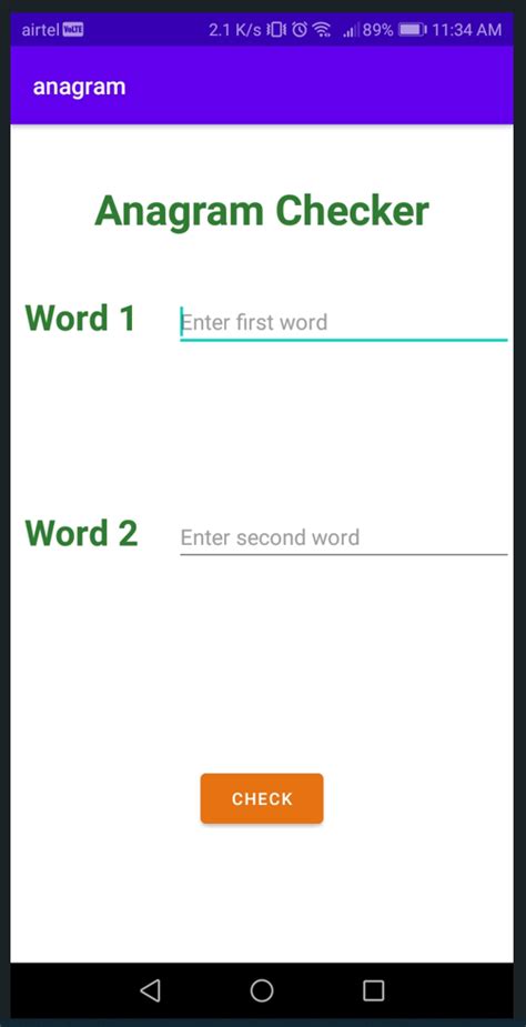 Creating a Anagram Checker Android App in Android Studio with Kotlin ...