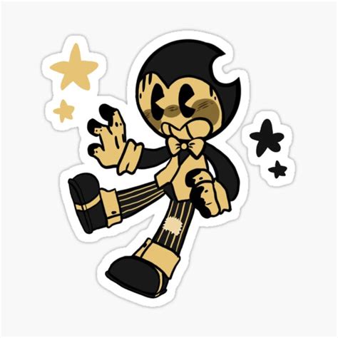 "Cute Tiny TOON BENDY [Bendy and the dark revival]" Sticker for Sale by AnjuDoesStuff | Redbubble