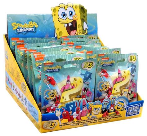 Mega Bloks Spongebob Squarepants Series 3 Mystery Box 24 Packs - ToyWiz