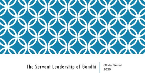 (PDF) The Servant Leadership of Gandhi