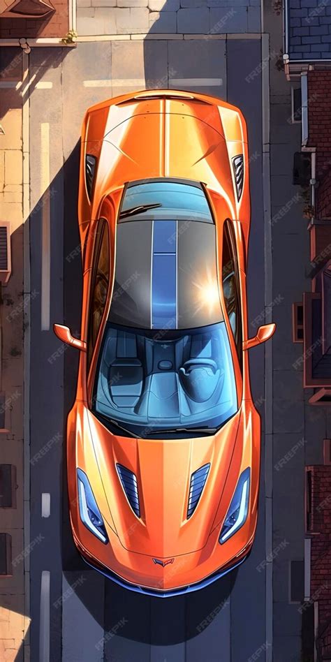 Premium AI Image | CT Actual 2025 corvette zr1 in the style of aerial view