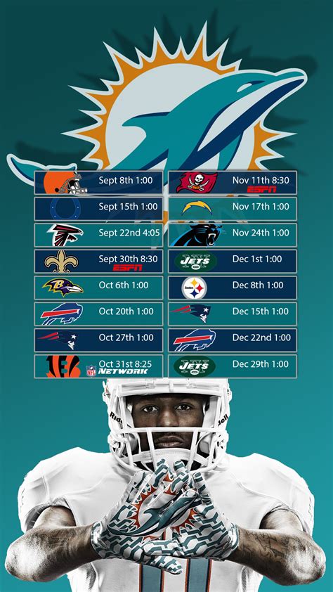 Miami Dolphins Schedule Wallpaper - WallpaperSafari